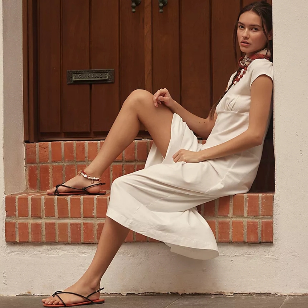 New Free People Ellis Maxi Dress Coconut Milk Cream Off White Midi S Free-est - Picture 8 of 15
